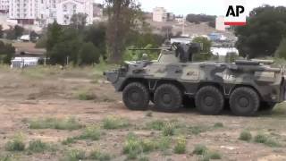 Russia military test new equipment in Crimea [upl. by Odarbil]