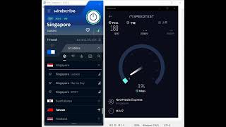 【Windscribe VPN】Review Singapore Speed Test ☑️️️️ [upl. by Sirrom]