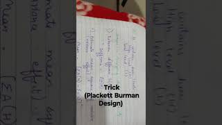 Plackett Burman Design trending bioprocess fermentation shorts youtube youtubers motivation [upl. by Atiuqaj]