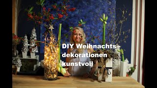 diezürcherin diy Weihnachtsdekorationen kunstvoll floraldesign floristik dekoration deutsch [upl. by Imojean]