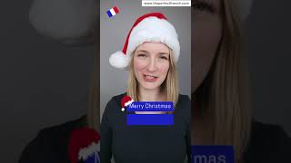 How To Say Merry Christmas in French JOYEUX NOËL 🇫🇷 shorts [upl. by Vassar]