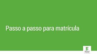 Tutorial para realização da matrícula no IFSul através do Govbr [upl. by Thia]