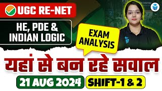 UGC NET Exam Analysis 2024  UGC NET Paper 1 HE PDE amp Indian Logic Analysis Questions  Rachana Mam [upl. by Craggie]