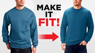 How To Tailor A Sweater To Fit PERFECTLY [upl. by Deana]