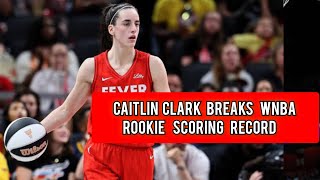 Caitlin Clark Breaks WNBA Rookie Scoring Record caitlinclark wnba basketball [upl. by Vharat980]