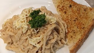 Creamy Tuna Pasta with Garlic Bread [upl. by Nomled179]