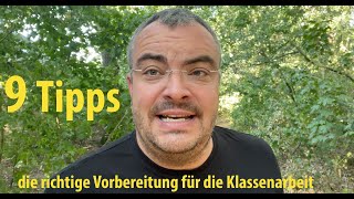 9 Tipps  die richtige Vorbereitung auf die nächste Klassenarbeit oder Klausur  Lehrerschmidt [upl. by Eirac]