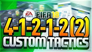 412122 TIKA TAKA CUSTOM TACTICS amp PLAYER INSTRUCTIONS  FIFA 18 ULTIMATE TEAM [upl. by Annaicul166]