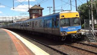 Metro trains and VLine at Footscray  Melbourne trains [upl. by Dunaville]