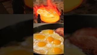 Howls Moving Castle Breakfast Scene Recreation shorts howlsmovingcastle anime [upl. by Oam966]