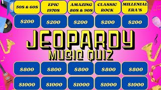 CAN YOU GUESS THE SONG JEOPARDY STYLE MUSIC QUIZ IN 6 SECONDS [upl. by Nalyd]