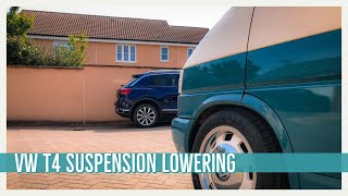 Volkswagen T4 Suspension Lowering TransporterEurovan How To Guide [upl. by Elleirua499]