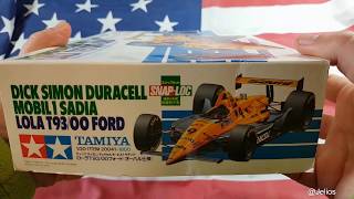 Jelios Unboxing Tamiya 120 Lola T9300 Ford Sadia duracell CART indycar [upl. by Algar557]