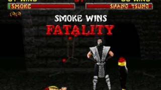 Mortal Kombat II Arcade  Hidden Characters fatalities [upl. by Aneem]