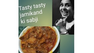 wahi gini chooni sabjiya kha kar ho gaye ho ho bor to chaliye banate hai tasty jamikand जमीकन्द [upl. by Kerad]