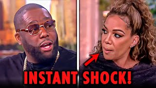 Sunny Hostin Gets DESTROYED By Rapper LIVE On The View [upl. by Dustman965]