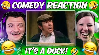 Two Ronnies  Racing Duck Americans React [upl. by Garnes]