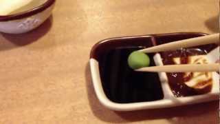 How to mix Japanese wasabi and soy sauce together properly [upl. by Downing]