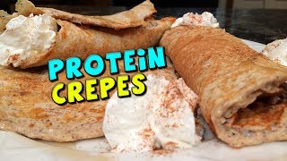 Easy Protein Crepes  Healthy Crepe Recipe [upl. by Sadiras205]