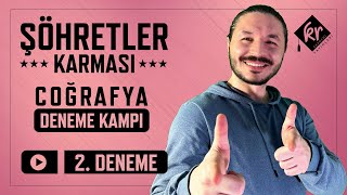 TYT ŞÖHRETLER KARMASI COĞRAFYA DENEME 2DENEME [upl. by Matias]