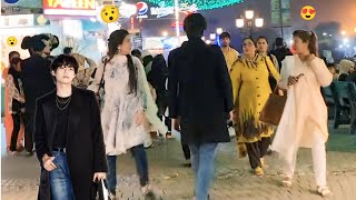 Kpop idol kim taehyung in Pakistan 😍 caught amazing reactions 😧 [upl. by Gavini]