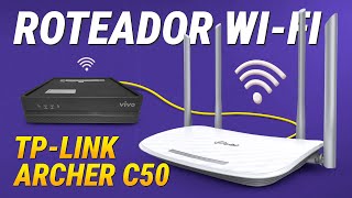 Como Configurar Roteador WiFi TpLink Archer C50 AC1200 [upl. by Nereen]