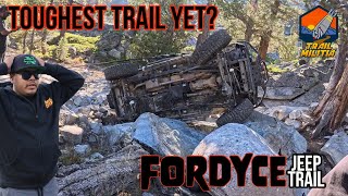 Toughest Trail in California Fordyce Jeep Trail [upl. by Gnohc]