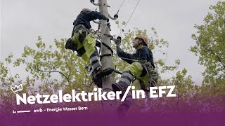 Unter Strom als Netzelektrikerin EFZ  ewb  Lehrstellenvideo  Yousty [upl. by Ellerrad]