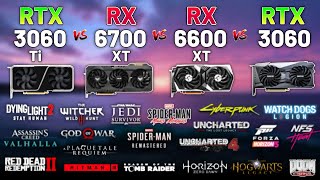 RTX 3060 Ti vs RX 6700 XT vs RX 6600 XT vs RTX 3060 in 2023 Test in 20 Games 1080p [upl. by Ielarol176]