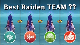 BEST TEAMS For Raiden Shogun  Genshin Impact [upl. by Nioe]