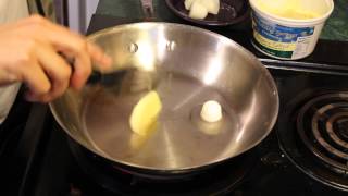 Perfect Scrambled Eggs in a stainless steel skillet [upl. by Nnire]