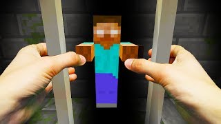 REALISTIC MINECRAFT  HEROBRINE GOES TO PRISON🔫 [upl. by Lamberto]