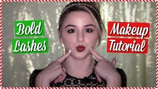 Dramatic Holiday Eye Makeup Tutorial  24 Days of Chloe  Chloe Lukasiak [upl. by Leiser]