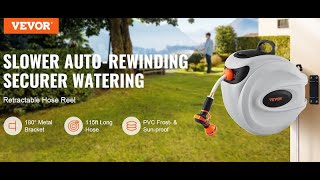 Vevor Retractable Water Hose Reel  Full Honest Review  Link and Code in Notes 👇 [upl. by Ruffo]