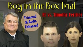 Boy in a Box Trial FL vs Ferriter  Day 3 Ring Cam Audio amp Forensic Psychiatrist [upl. by Halac]