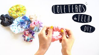 DIY como hacer coleteros de tela ¡también sin coser [upl. by Ulrika419]