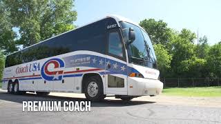 Van GalderCoach USA Motorcoach Fleet [upl. by Attenehs418]