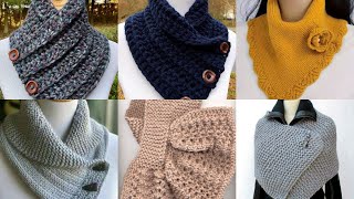 Crochet Button Cowl Super Bulky Boston Harbor Scarf Chunky wool blend functional button cowl [upl. by Llerrat]