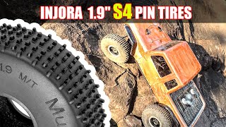 INJORA 19quot S4 Comp Pin Tires 12035mm [upl. by Inilam]