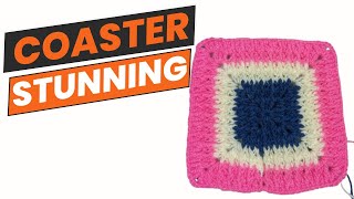 Create a STUNNING Coaster with Crochet Today [upl. by Htrag]