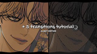 alight motion 5 transitions tutorial ♪ 37 [upl. by Nnaharas]