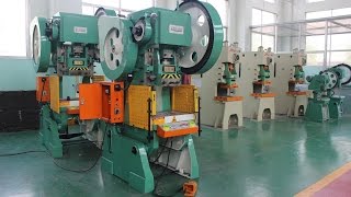 40T Mechanical Power Press Punch Press Machine Flywheel Press  KRRASS [upl. by Annailuj]