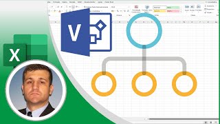 Organograma do Visio no Excel [upl. by Ihsakat]