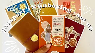 Passport TRAVELER’S Notebook Unboxing and SetUp  2025 Monthly Diary [upl. by Nohsal459]