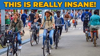 Netherlands Peoples Insane Bicycle Tradition 🇳🇱  Explore Europe [upl. by Vernor]