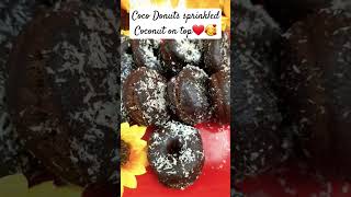 🥰😋❤️Coco Donuts sprinkled with coconut topping  its healthy its delicious shorts 🧚✨️ [upl. by Enihpled557]