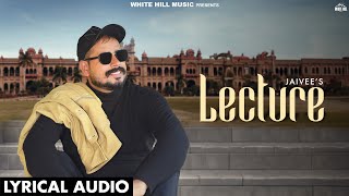 Lecture Lyrical Audio Jaivee  Pragat Singh  New Punjabi Songs 2024  Naye Punjabi Songs [upl. by Aramoiz]