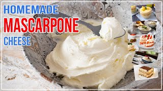 I will never buy mascarpone again Homemade MASCARPONE cheese Easy and Cheap Recipe [upl. by Virgie555]