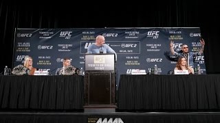 UFC 197 Press Conference [upl. by Yltsew600]