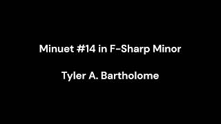 Bartholome Minuet 14 in FSharp Minor 71224 [upl. by Jenni391]